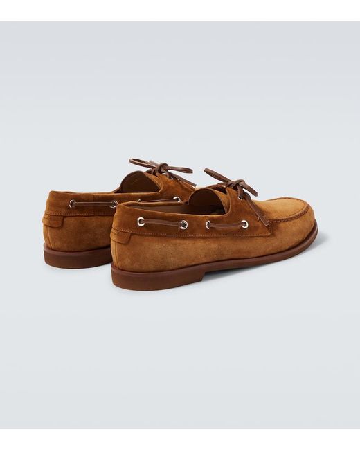 Gianvito Rossi Segelschuhe Vande Aus Veloursleder in Brown für Herren