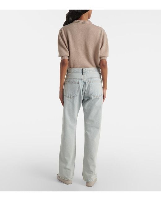Khaite Blue Callum Straight Jeans