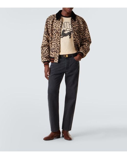 Valentino Natural Printed Cotton Jersey T-Shirt for men