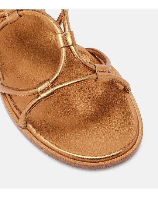 Gianvito Rossi Brown Leather Sandals
