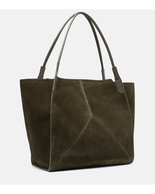 Victoria Beckham Green Victoria Suede Tote Bag