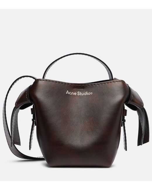 Acne Black Crossbody Bag Musubi Small Aus Leder
