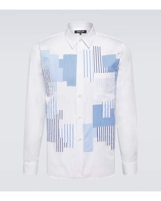 Camisa de algodon de cuadros vichy Comme des Garçons de hombre de color Blue