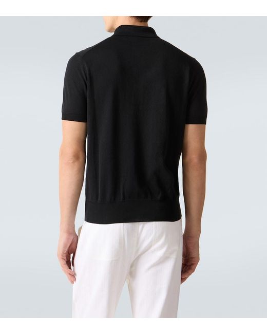 Polo De Algodon Tom Ford de hombre de color Black