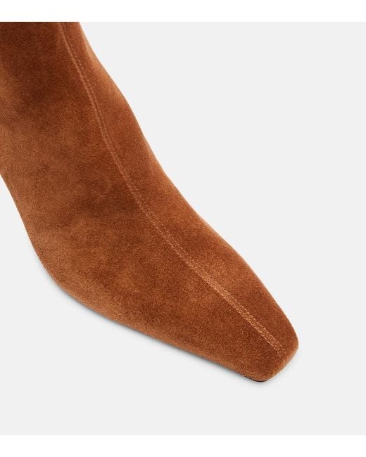 Paris Texas Brown Belle Suede Ankle Boots