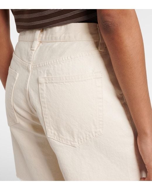 FRAME White Timeless Denim Shorts