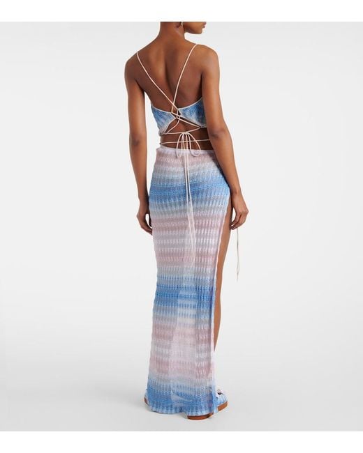 Missoni Blue Wave Cropped Top
