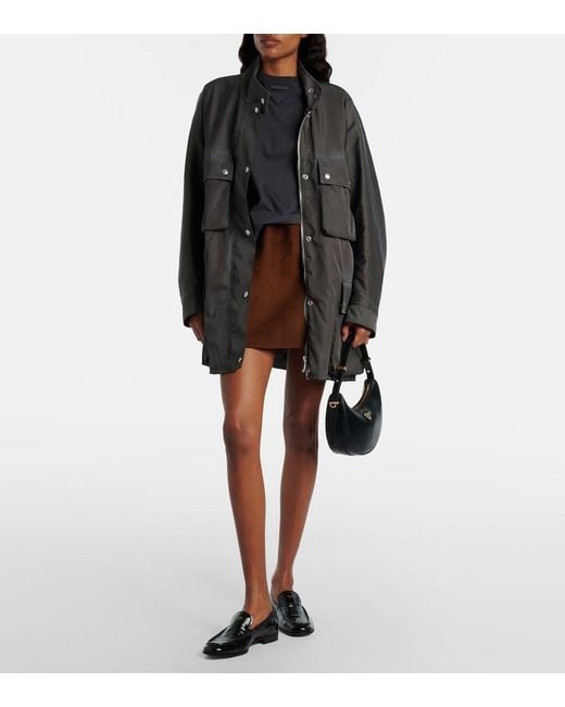 Prada Black Arque Mini Leather Shoulder Bag