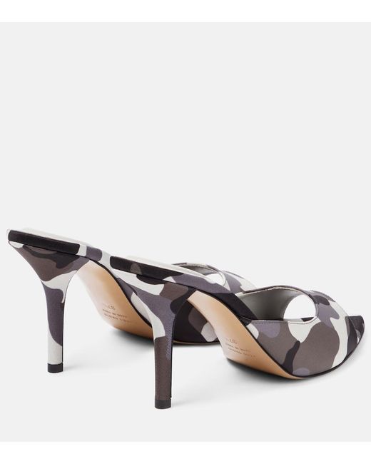 Gia Borghini Metallic Perni 04 Uni Camouflage Mules