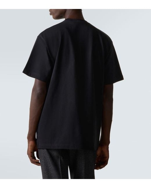 T-Shirt Raye En Coton A Logo Gucci pour homme en coloris Black