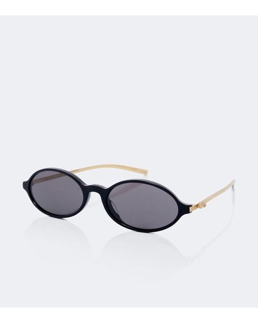 Dior Black Dior Bow R2I Oval Sunglasses