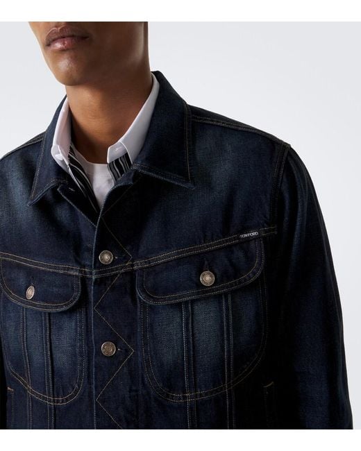 Tom Ford Blue Icon Denim Jacket for men