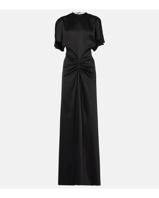 Victoria Beckham Black Kleid "Gathered Waist"