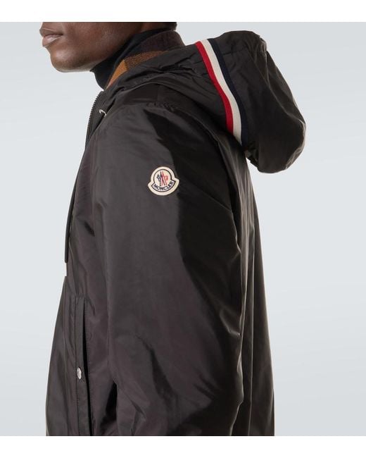 Moncler Black Grimpeurs Raincoat for men