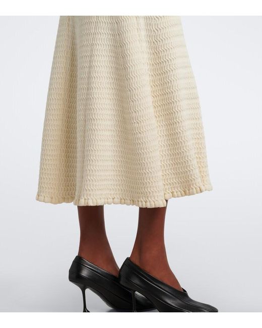 Proenza Schouler Natural Label Magnolia Knitted Midi Skirt
