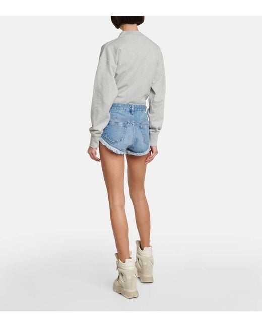 Isabel Marant Blue Jeansshorts Eneidao