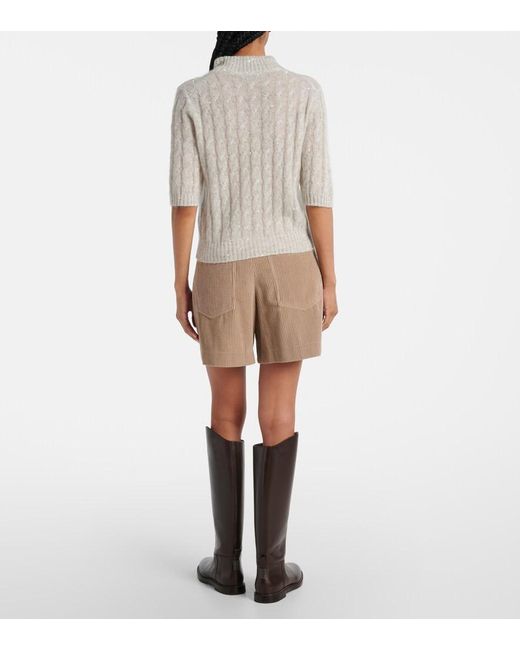 Pull A Sequins Brunello Cucinelli en coloris Gray