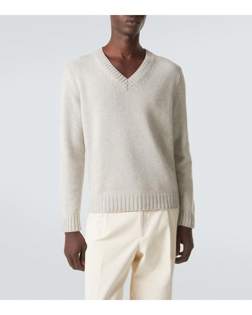 Pullover Kay di Saman Amel in White da Uomo