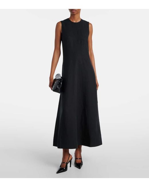 Totême  Black Maxikleid Aus Jersey