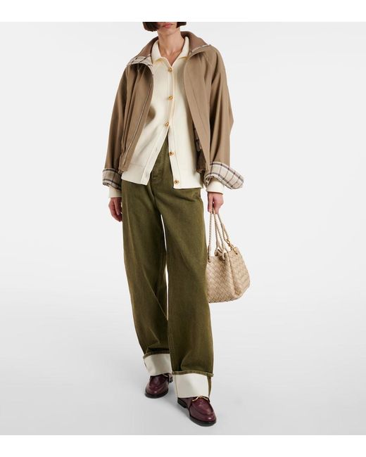 Bottega Veneta Natural Parachute Medium Leather Tote Bag