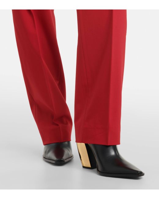Dorothee Schumacher Red Modern Sophistication Slim Pants