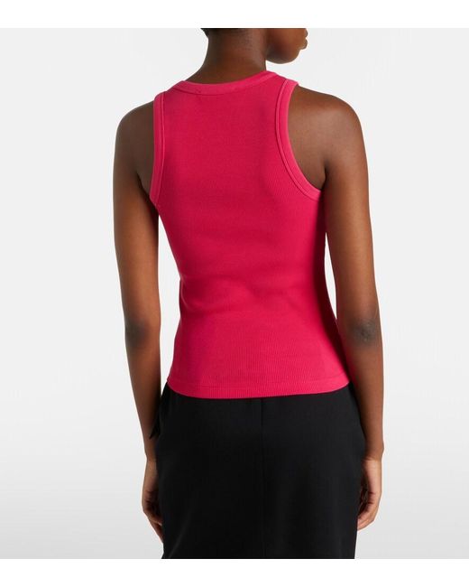 Givenchy Pink Logo Printed Cotton Top