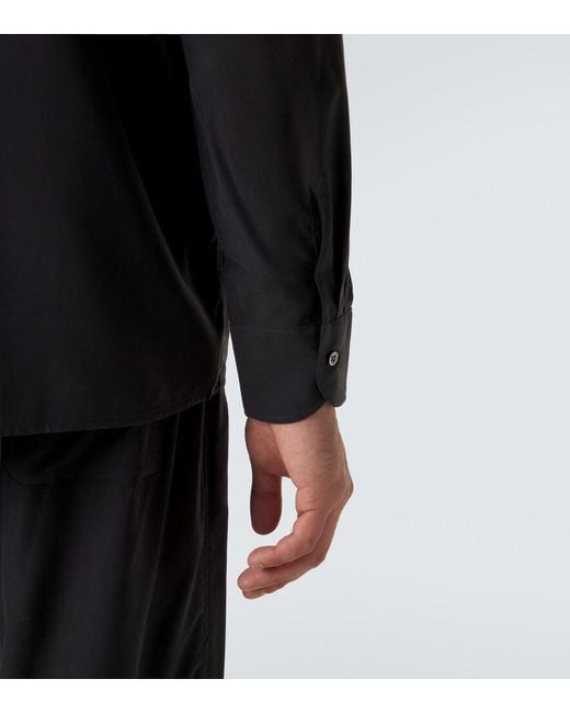 Saman Amel Blue Silk Shirt for men