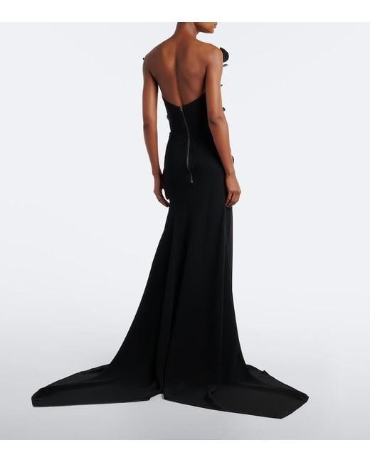 Maticevski Black Spearhead Sequined Embellished Gown
