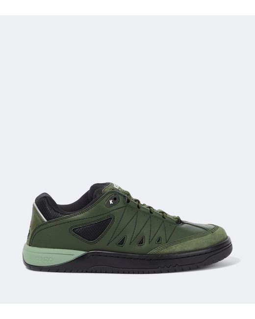 KENZO Green Pxt Leather Sneakers for men