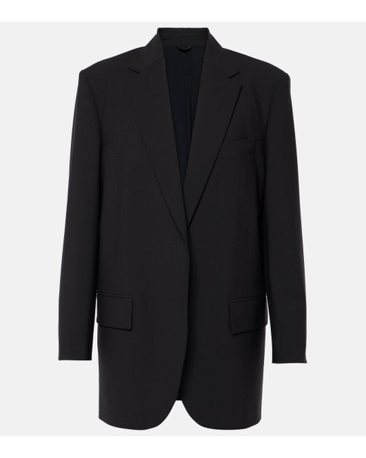 Brunello Cucinelli Black Wool-blend Blazer
