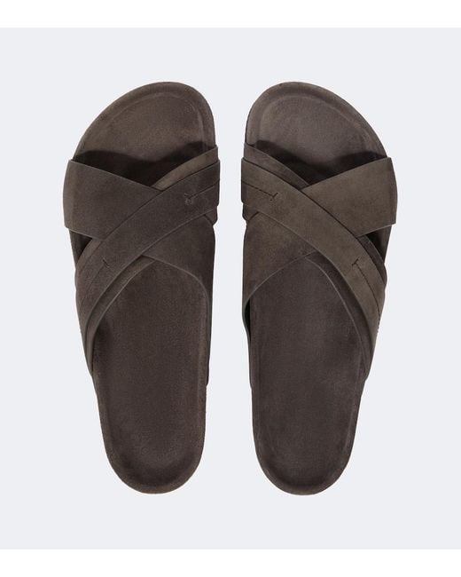 Tom Ford Brown Suede Slides for men