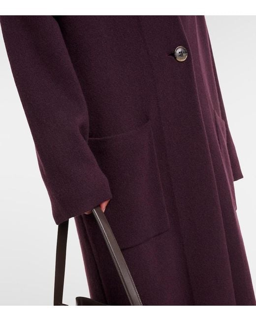 Lisa Yang Purple Cardigan Amie Aus Kaschmir