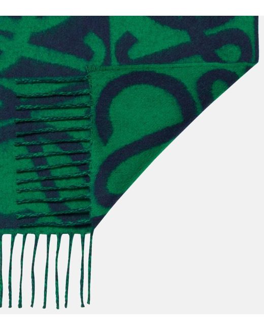 Sciarpa Anagram di Loewe in Green
