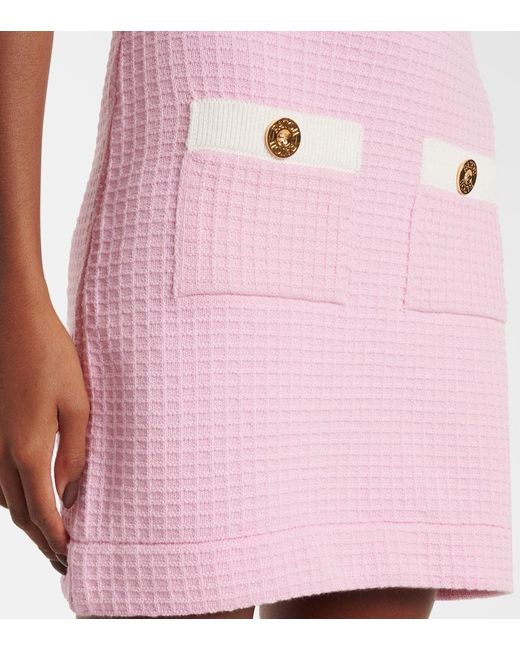 Robe En Coton Patou en coloris Pink