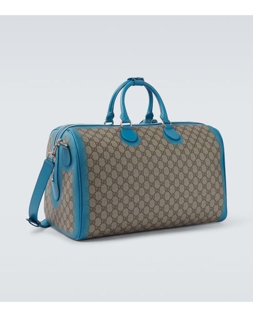 Gucci Blue Gg Duffel Bag for men