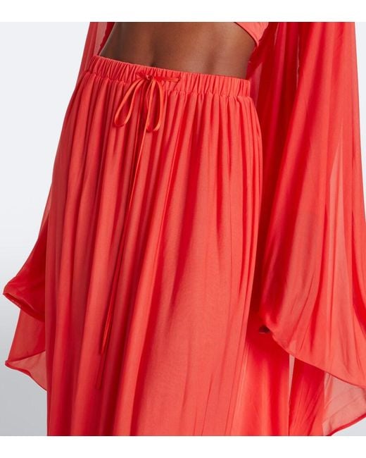 Christopher Esber Red Daya Cutout Jersey Gown