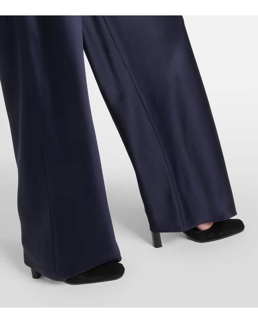 The Row Blue Gala Cady Wide-leg Pants