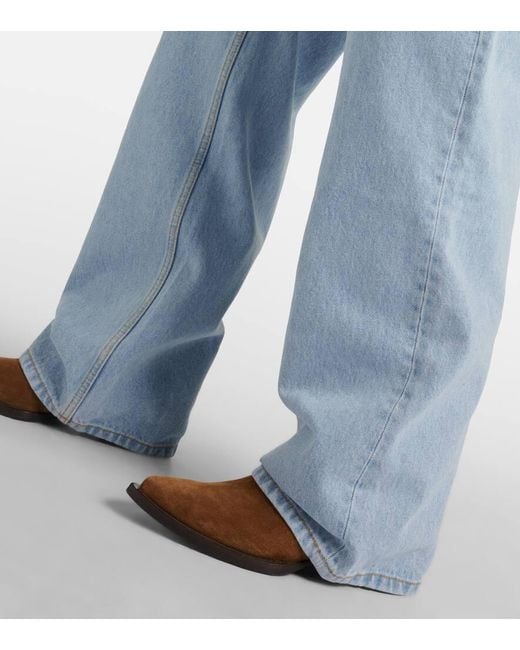 Etro Blue Wide-Leg Jeans