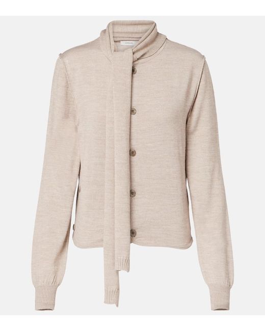 Lemaire Natural Cardigan Aus Einem Wollgemisch