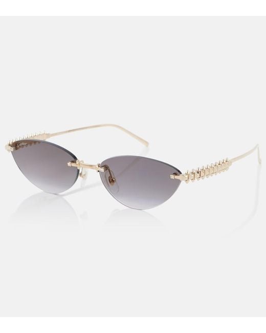 Cartier Metallic Clash De Cartier Cat-Eye Sunglasses
