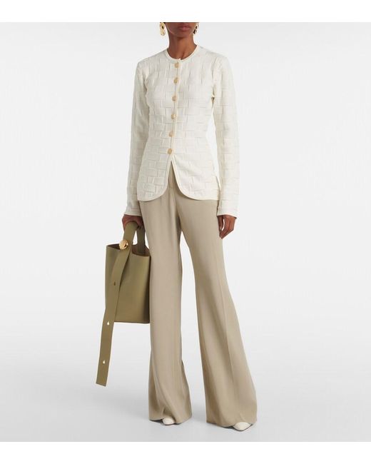 TOVE White Uma Jacquard Jacket