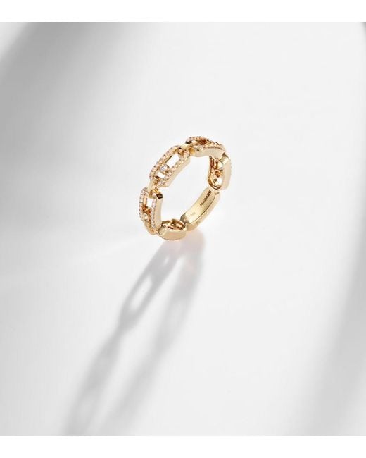 Messika White Move Link 18Kt Ring With Diamonds