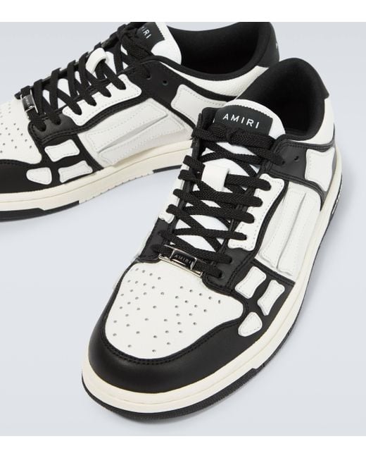 Amiri White Skel Top Low Leather Sneakers for men