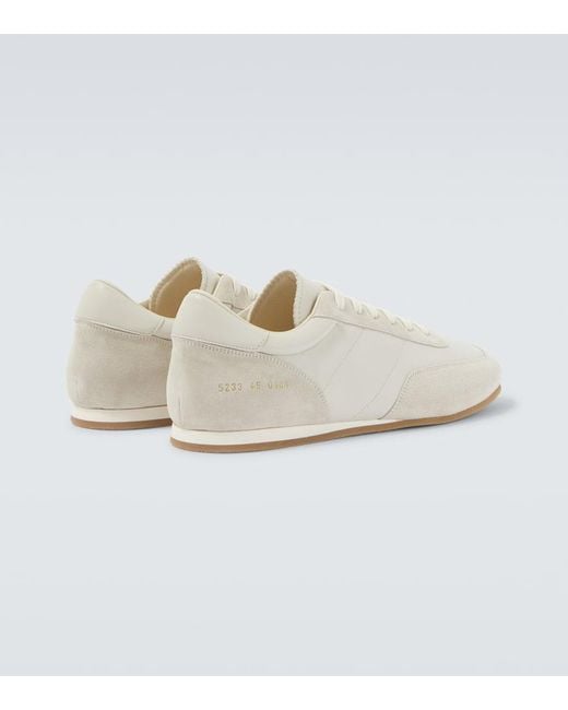 Common Projects Sneakers Driving Aus Leder Und Veloursleder in White für Herren