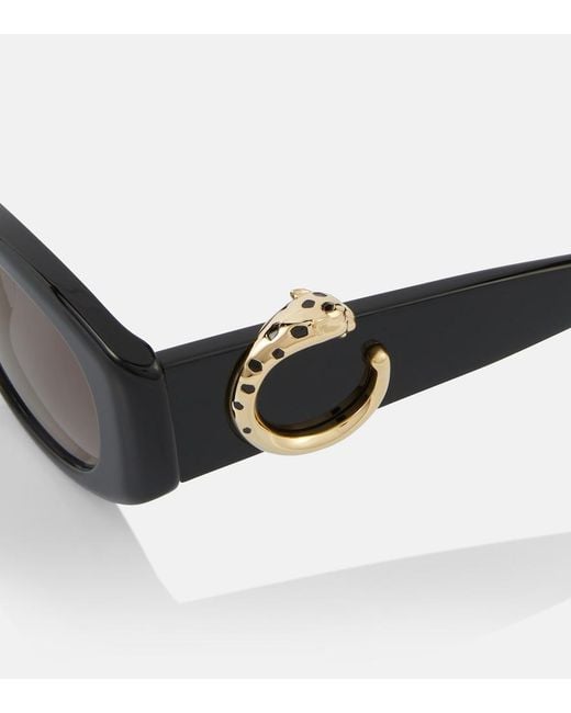 Cartier Brown Panthere De Cartier Square Sunglasses