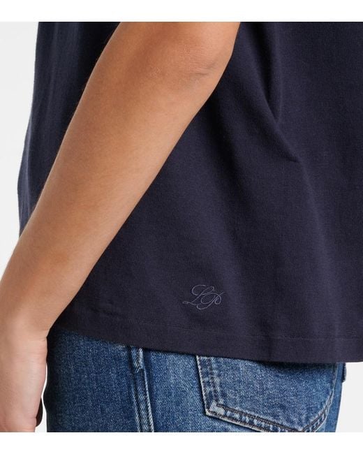 Loro Piana Blue Angera Cotton Jersey T-Shirt