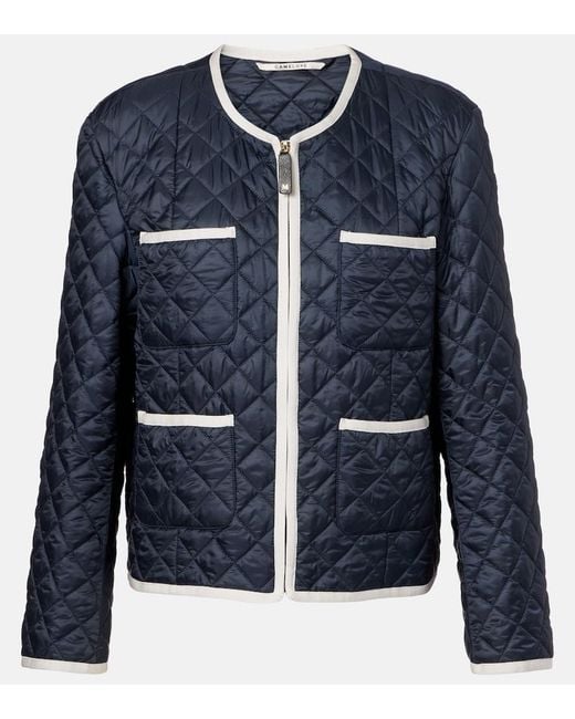 Max Mara Blue Celeste Quilted Jacket