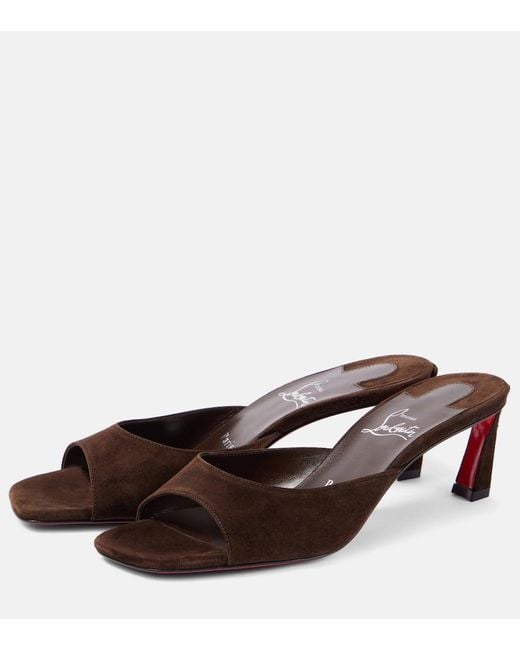 Mules Condora 55 di Christian Louboutin in Brown