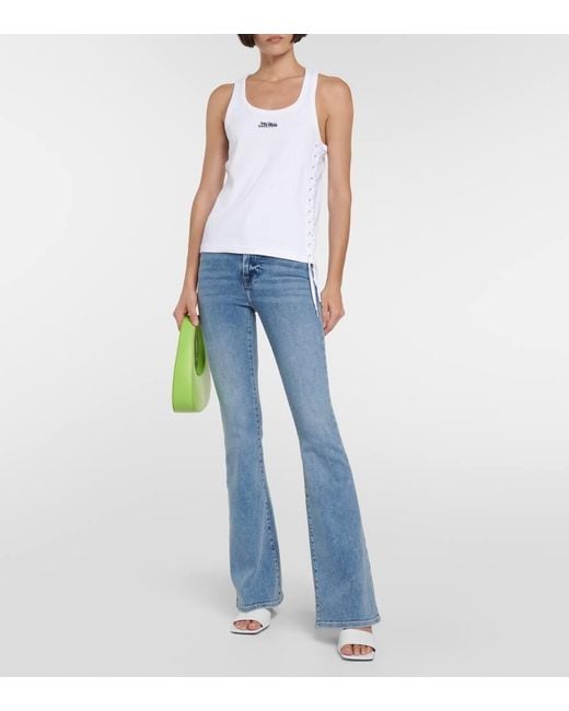 FRAME Blue Le Super High Flare Jeans