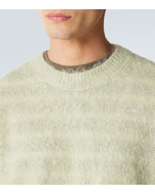 Pullover di Auralee in Natural da Uomo